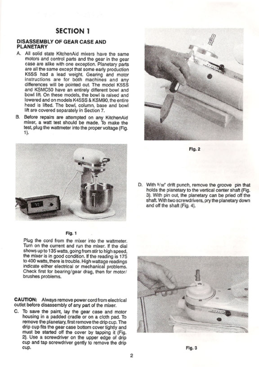 KitchenAid K5SS, KSMc50, KSM90, K45SS manual 