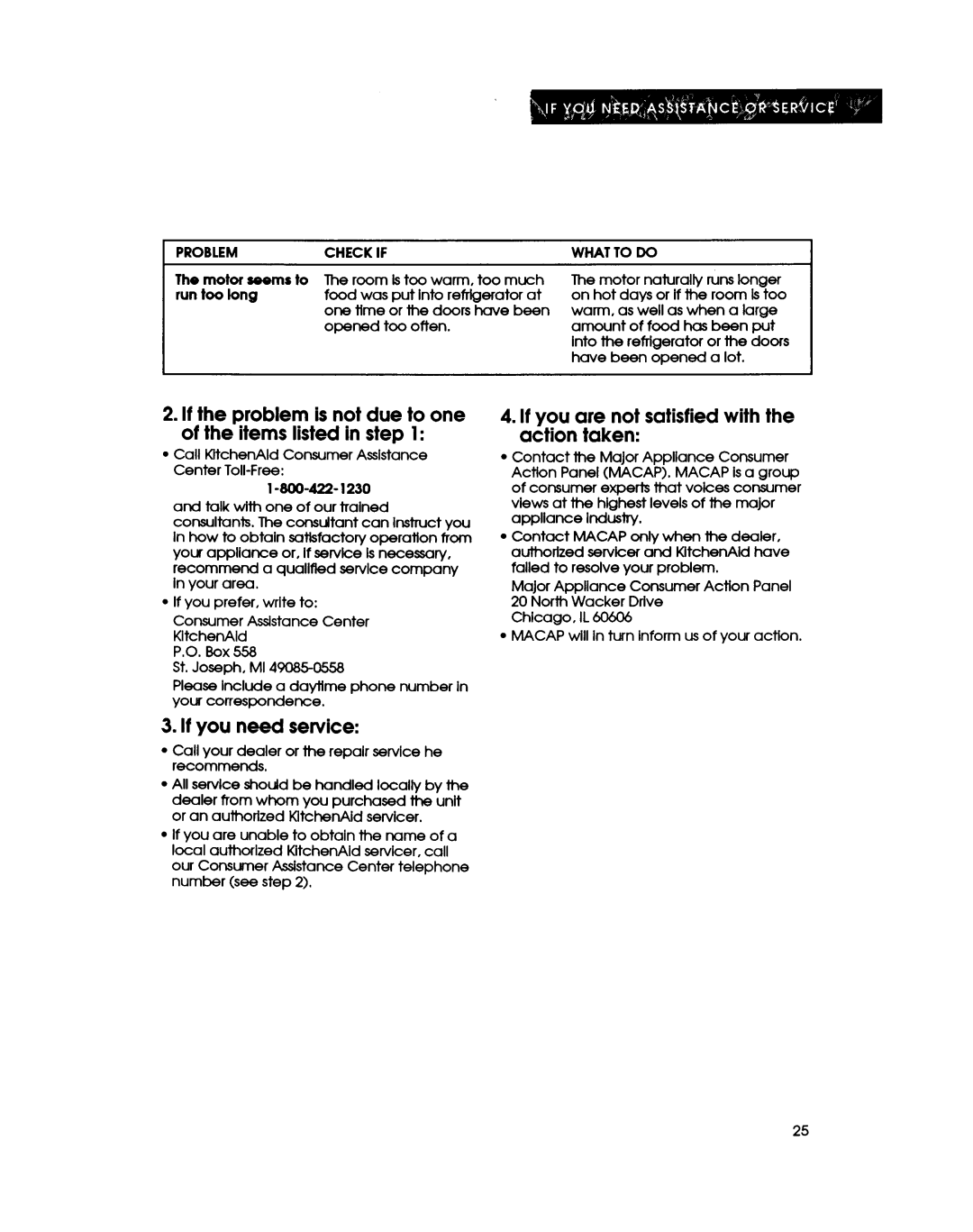 KitchenAid KSRC22D manual 