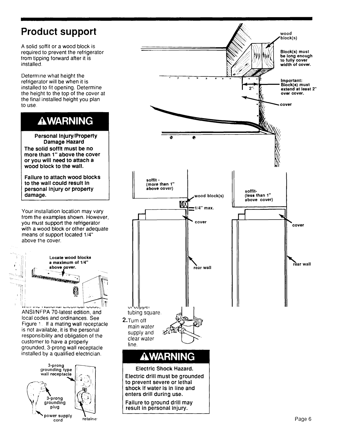 KitchenAid KSRF42DT installation instructions Product support, When a sofflt is not avallable 