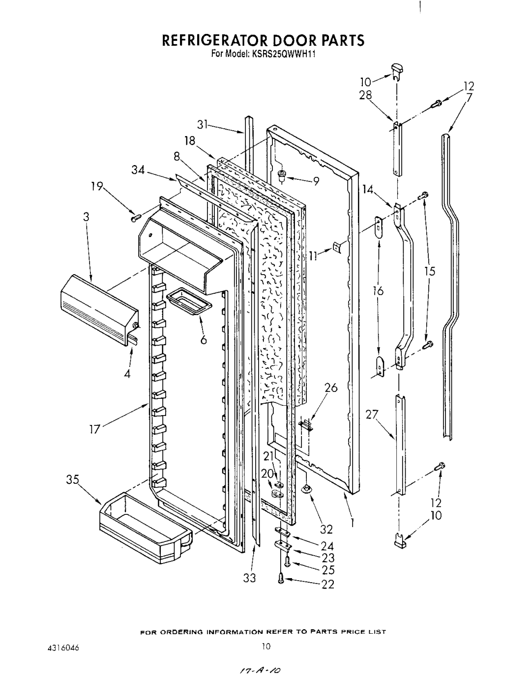 KitchenAid KSRS25QWH11 manual 