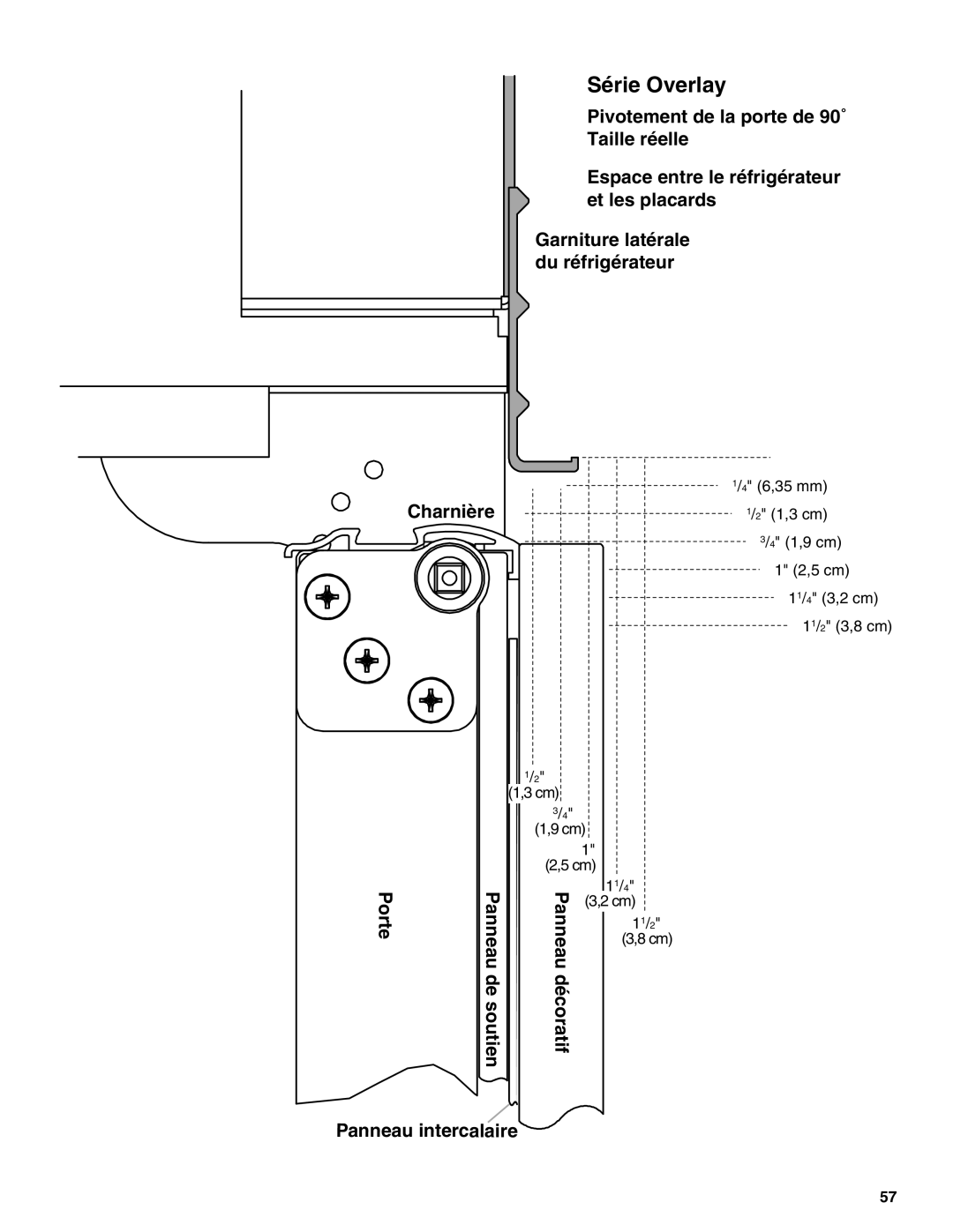 KitchenAid 2309069A, KSSC36QMS manual Série Overlay 