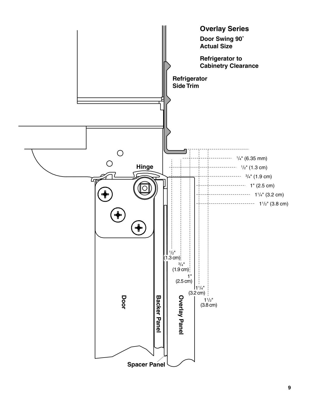 KitchenAid 2309069A, KSSC36QMS manual Overlay Series 