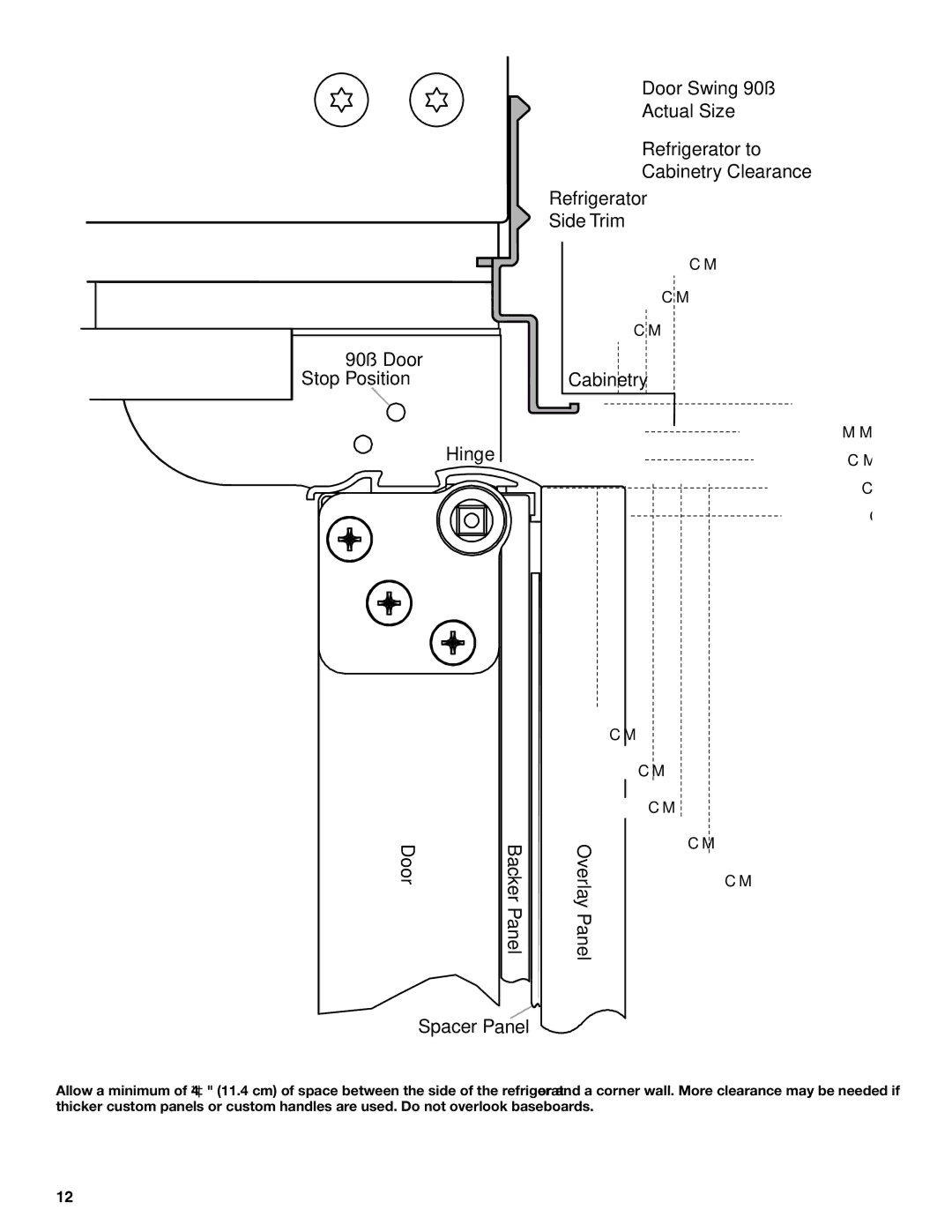 KitchenAid KSSC48FTS, KSSC36FTS, KSSC42FTS manual Hinge 