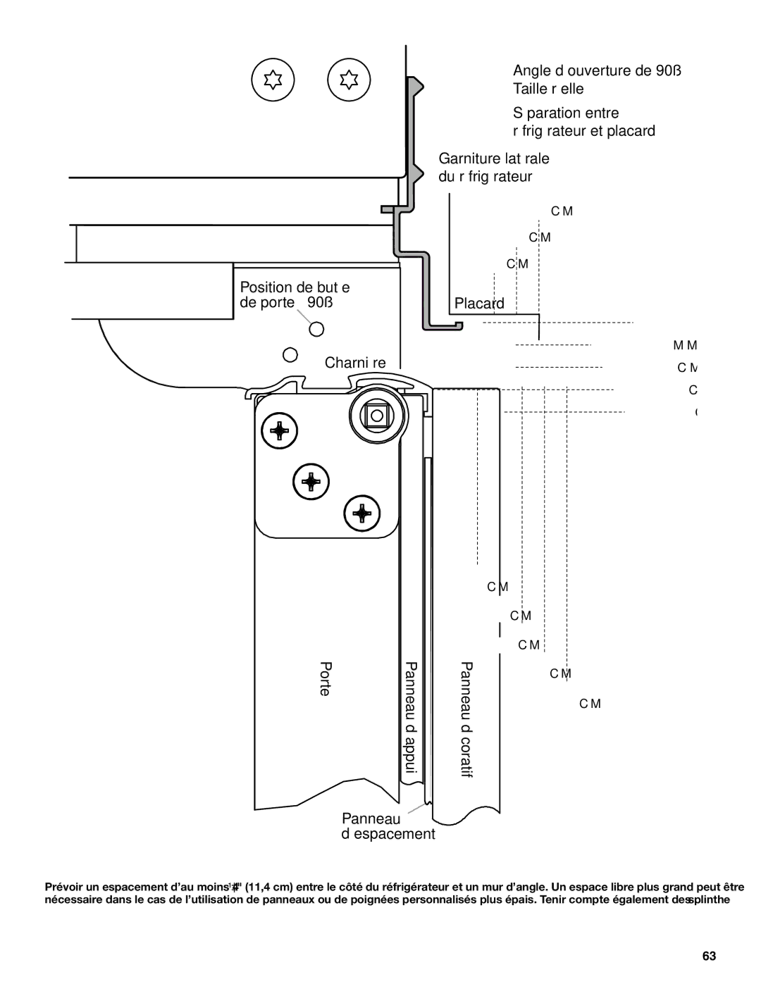 KitchenAid KSSC48FTS, KSSC36FTS, KSSC42FTS manual Porte 