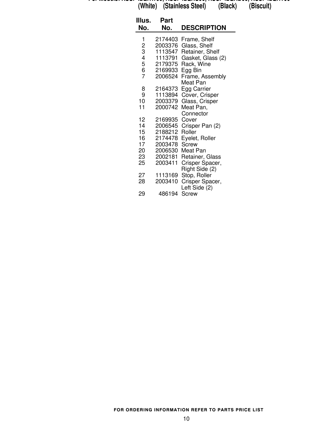 KitchenAid KSSP42QHB00, KSSP42QHW00, KSSP42QHS00, KSSP42QHT00 manual Stainless Steel 