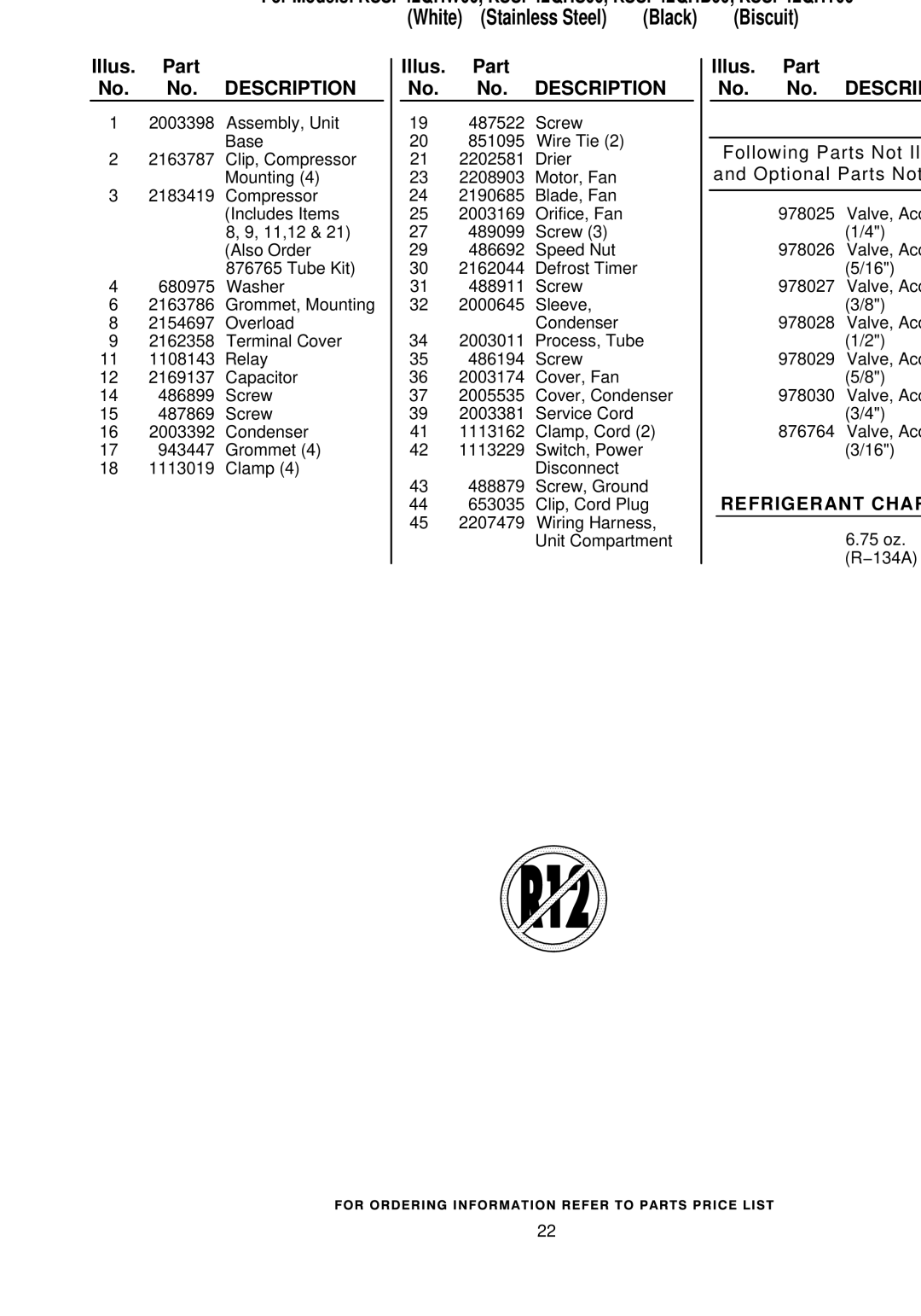 KitchenAid KSSP42QHB00, KSSP42QHW00, KSSP42QHS00, KSSP42QHT00 manual Upper Unit Parts 