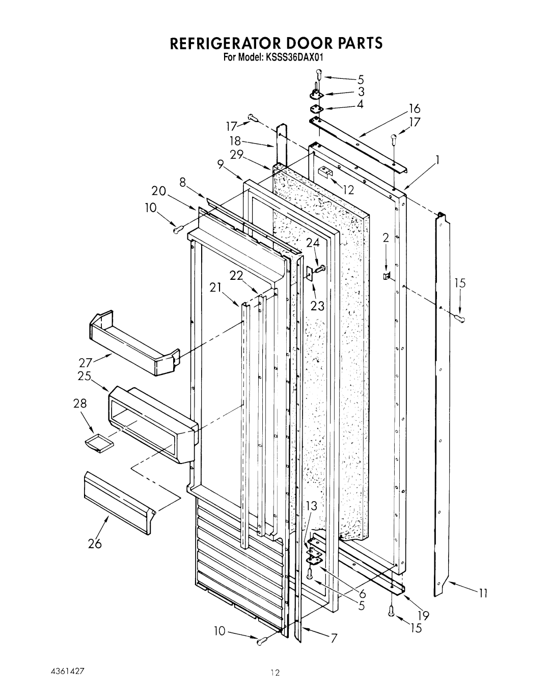 KitchenAid KSSS36DAX01 manual 