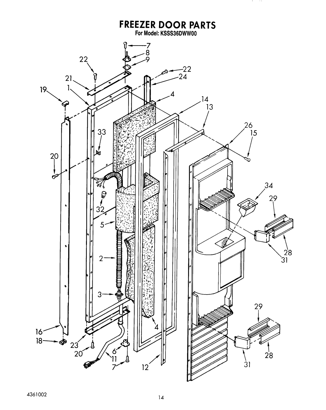 KitchenAid KSSS36DWW00 manual 