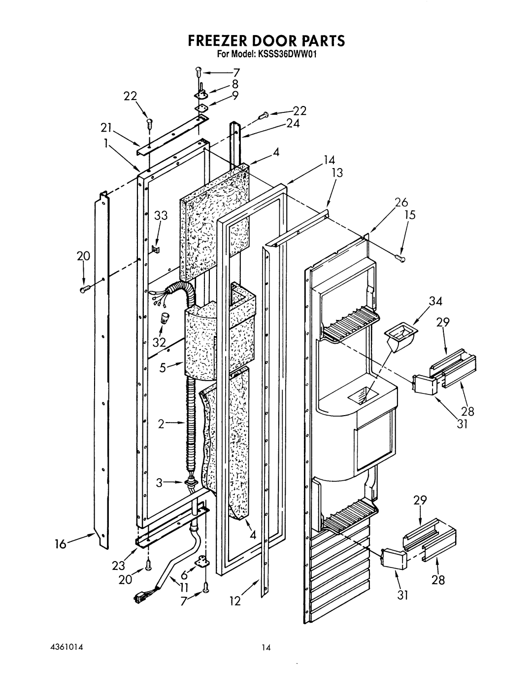 KitchenAid KSSS36DWW01 manual 