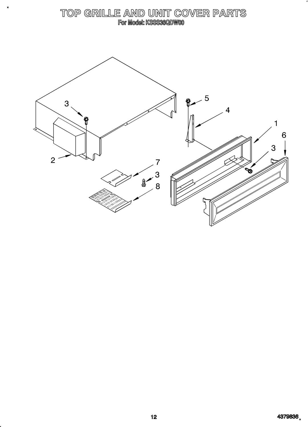 KitchenAid KSSS36QDW00 manual 