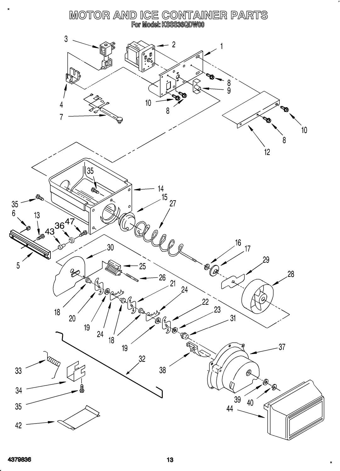 KitchenAid KSSS36QDW00 manual 