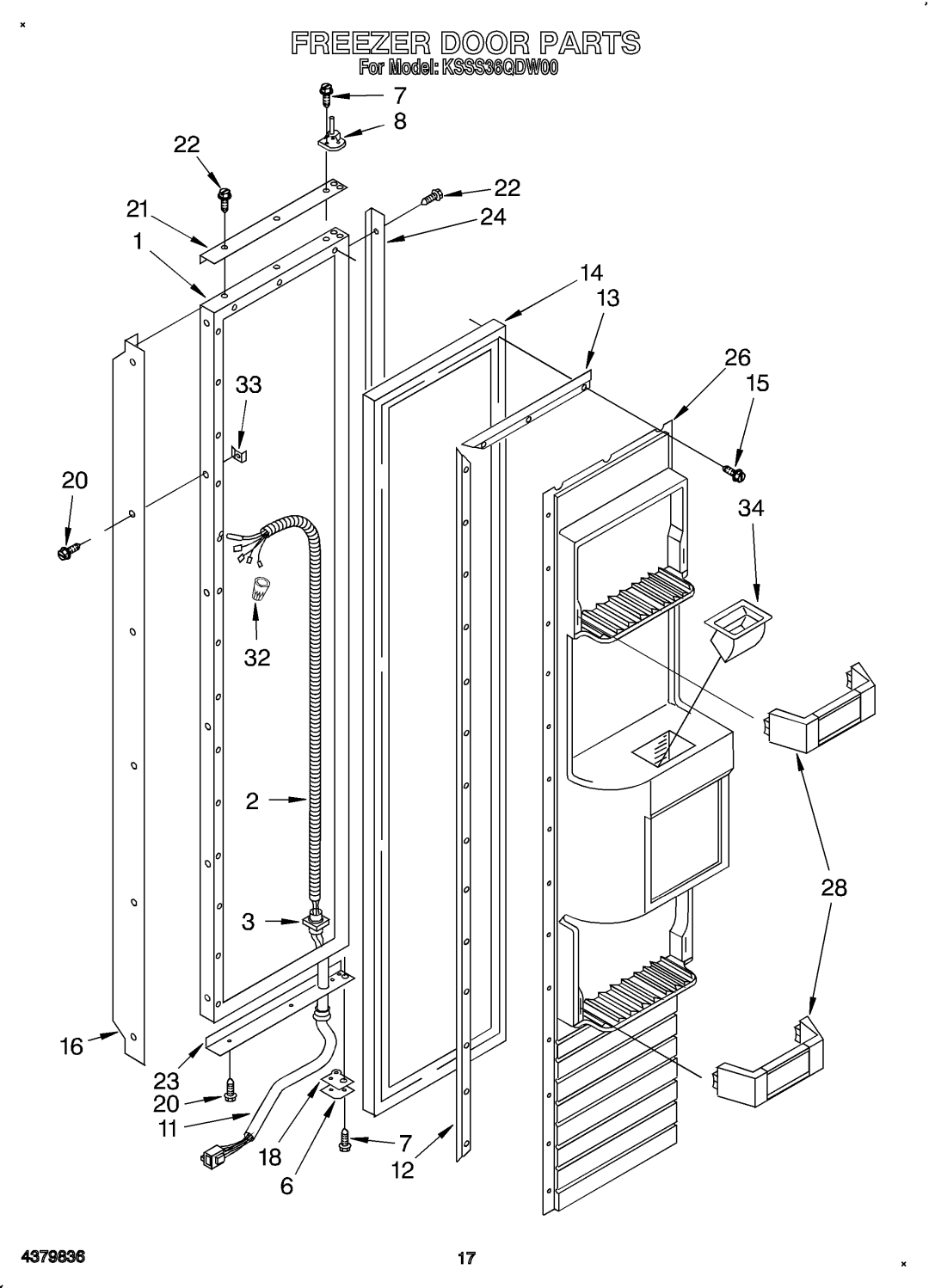 KitchenAid KSSS36QDW00 manual 