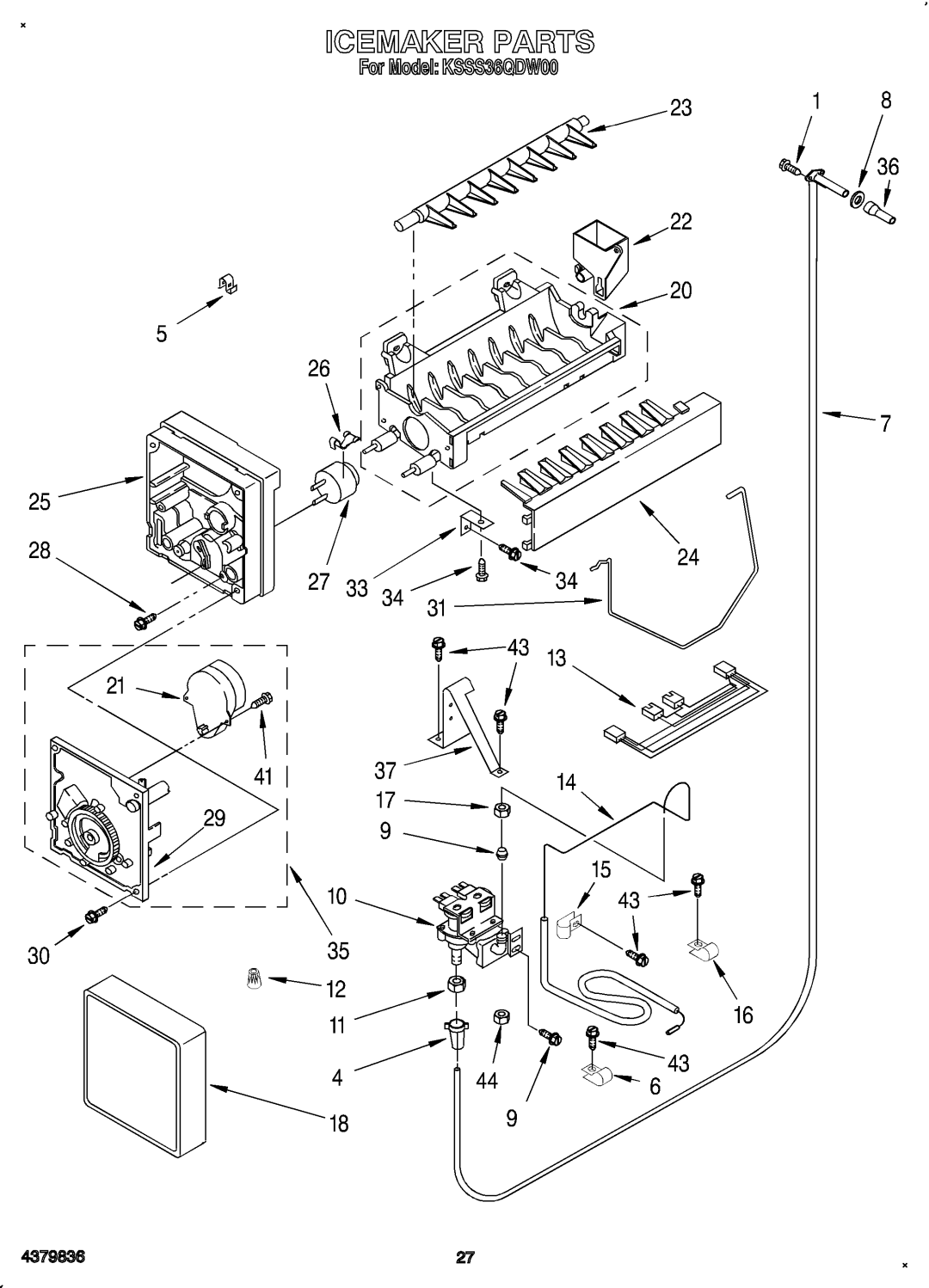 KitchenAid KSSS36QDW00 manual 