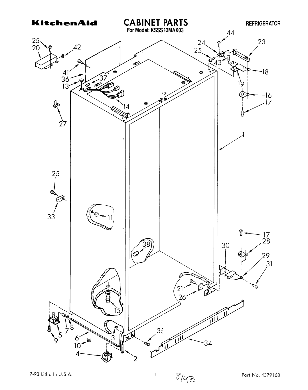 KitchenAid KSSS42MAX03 manual 