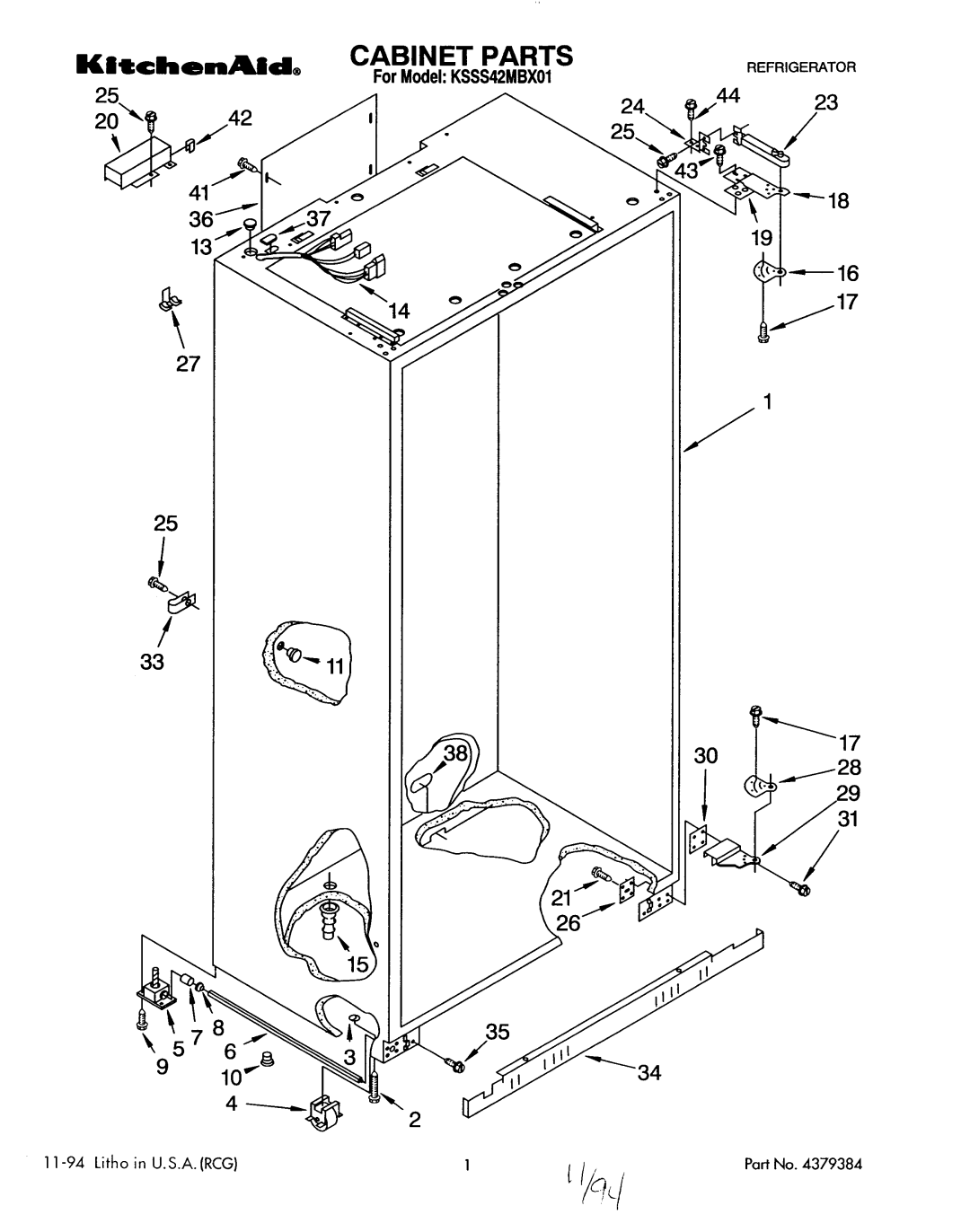 KitchenAid KSSS42MBX01 manual 