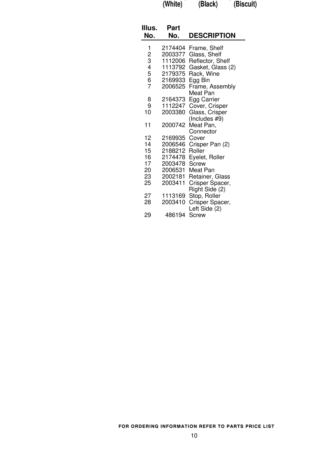 KitchenAid KSSS48QHW00, KSSS48QHT00, KSSS48QHB00 manual Refrigerator Shelf Parts 