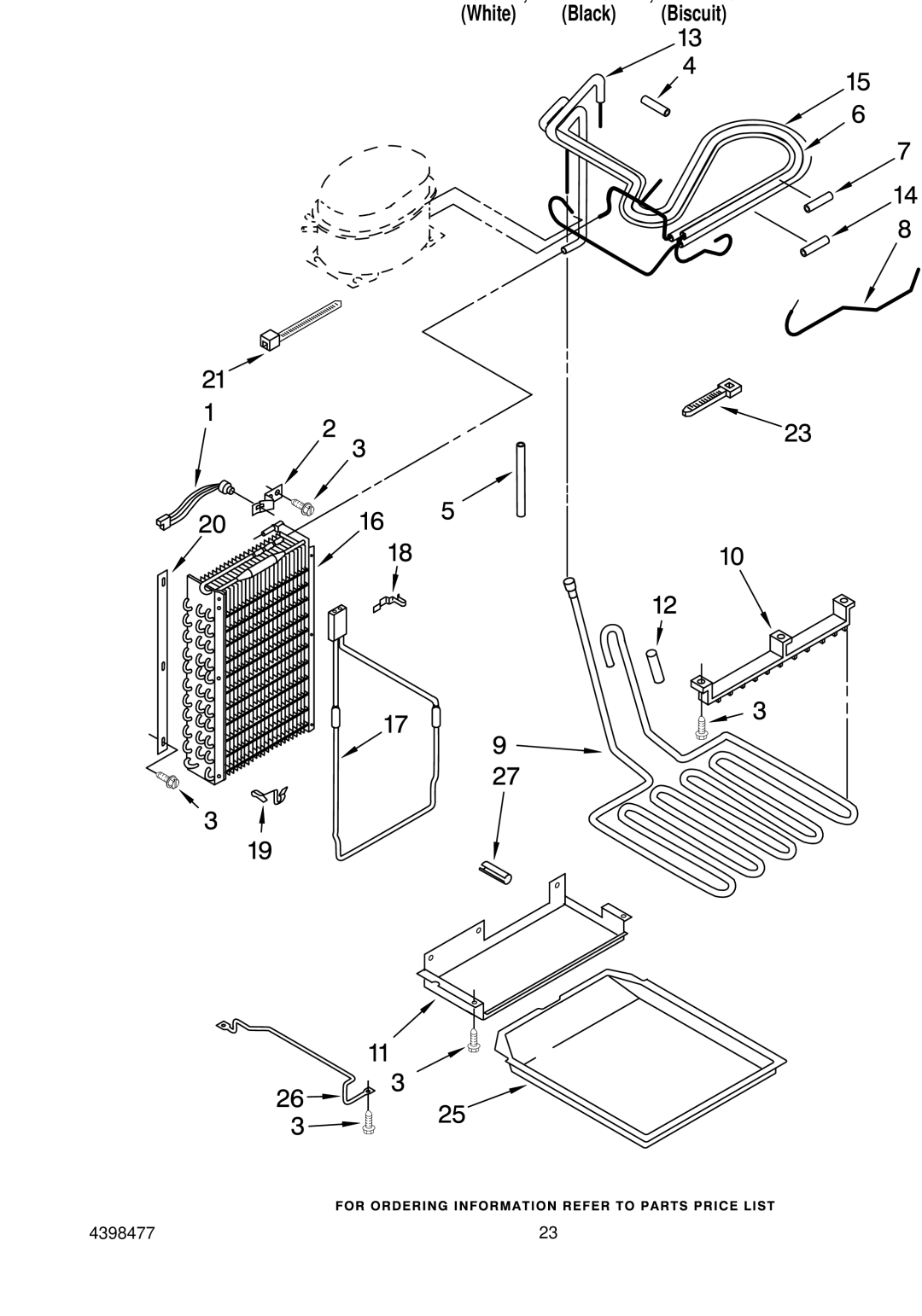 KitchenAid KSSS48QHB00, KSSS48QHT00, KSSS48QHW00 manual Lower Unit and Tube Parts 