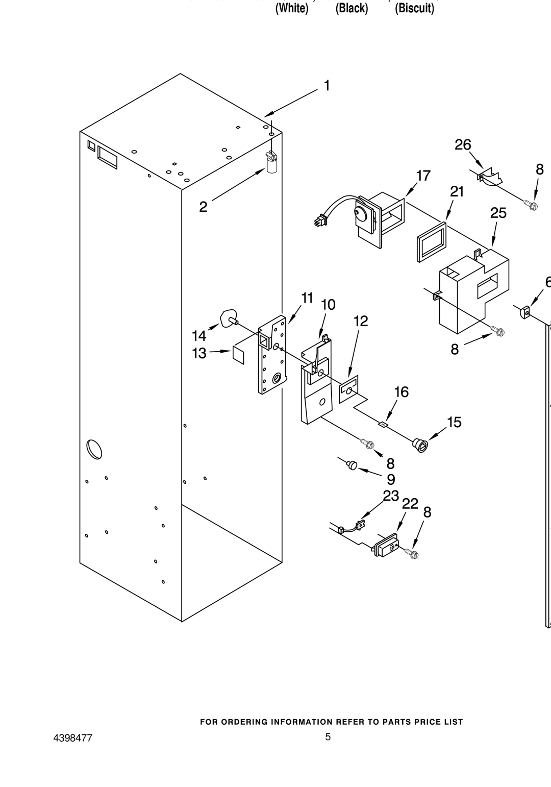 KitchenAid KSSS48QHB00, KSSS48QHT00, KSSS48QHW00 manual Refrigerator Liner Parts 