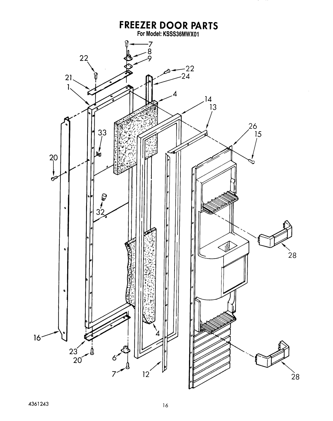 KitchenAid KSSSS36MWX01 manual 