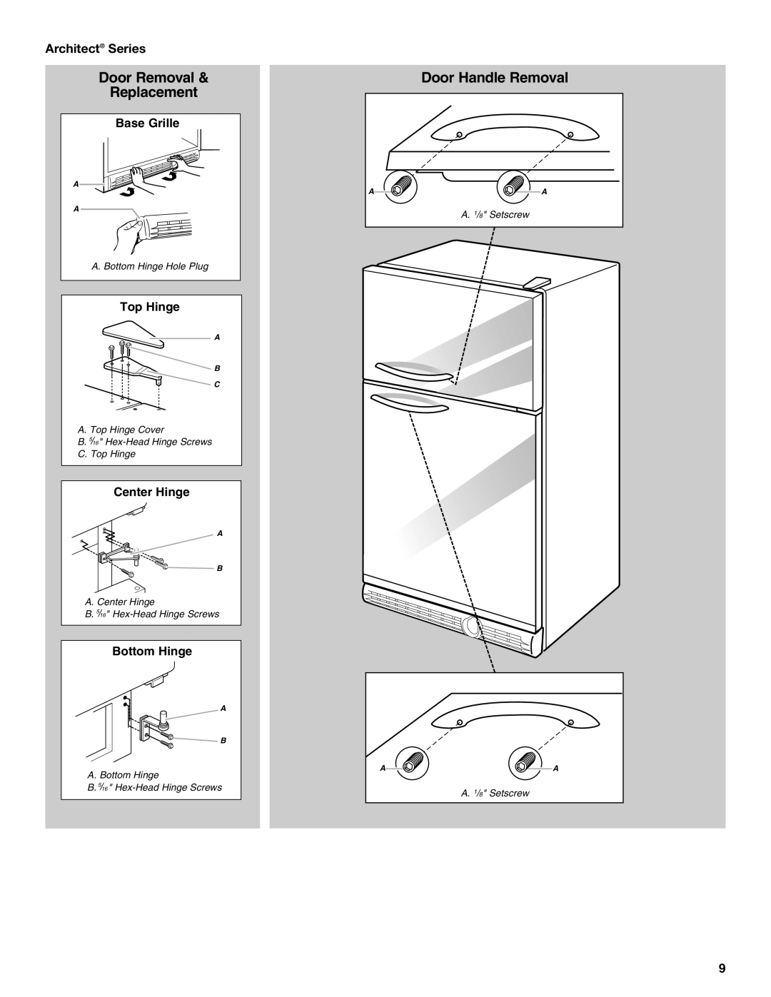 KitchenAid KTRC22KVSS installation instructions Architect Series 