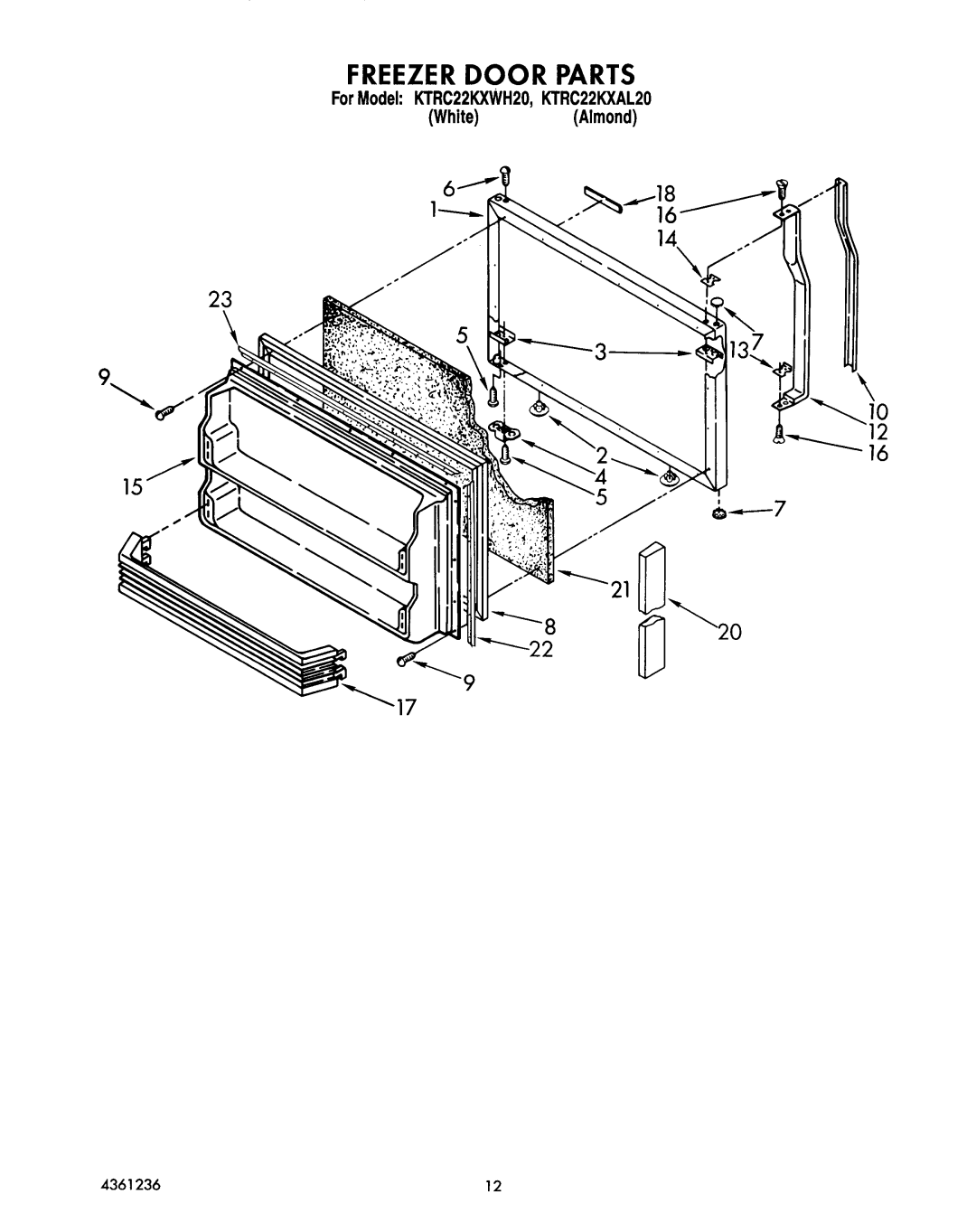 KitchenAid KTRC22KXWH20 manual 