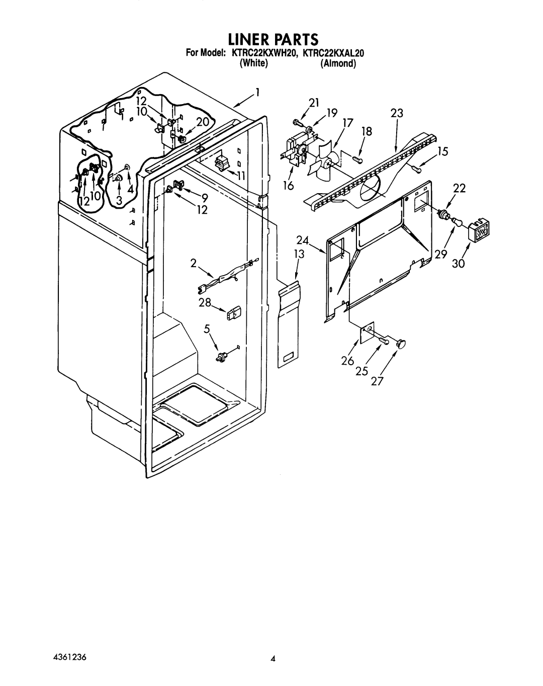 KitchenAid KTRC22KXWH20 manual 