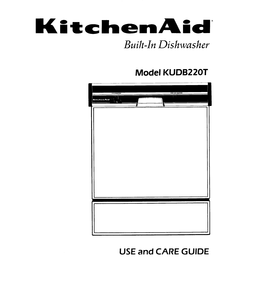 KitchenAid KUDB220T manual 