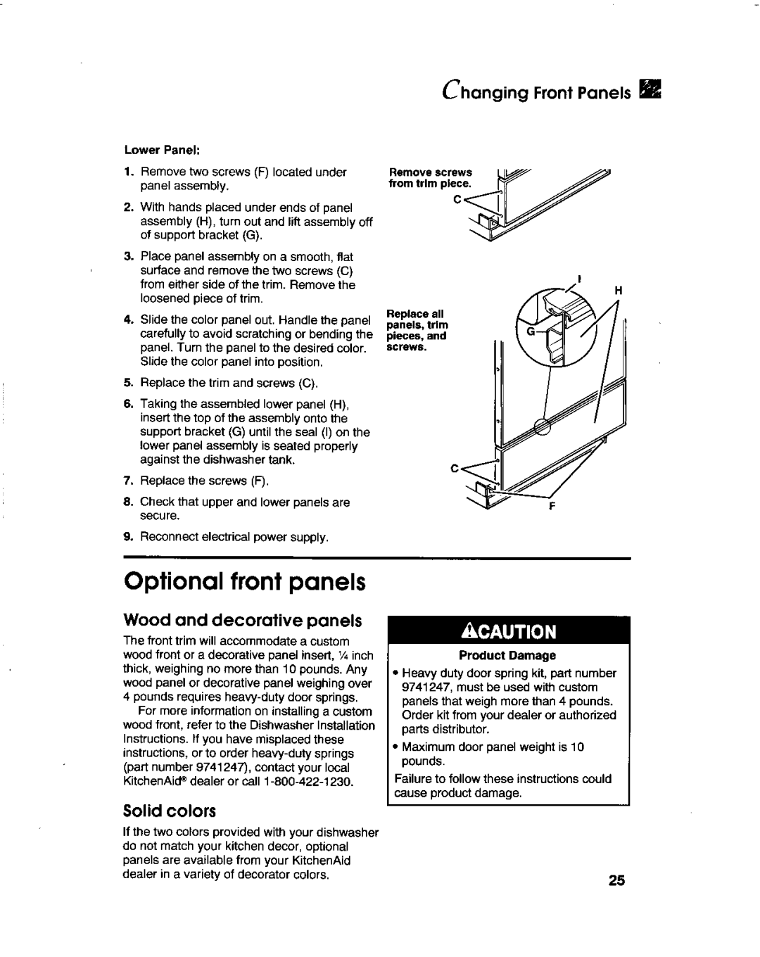 KitchenAid KUDB230B, KUDD230B, KUDB23HB manual 