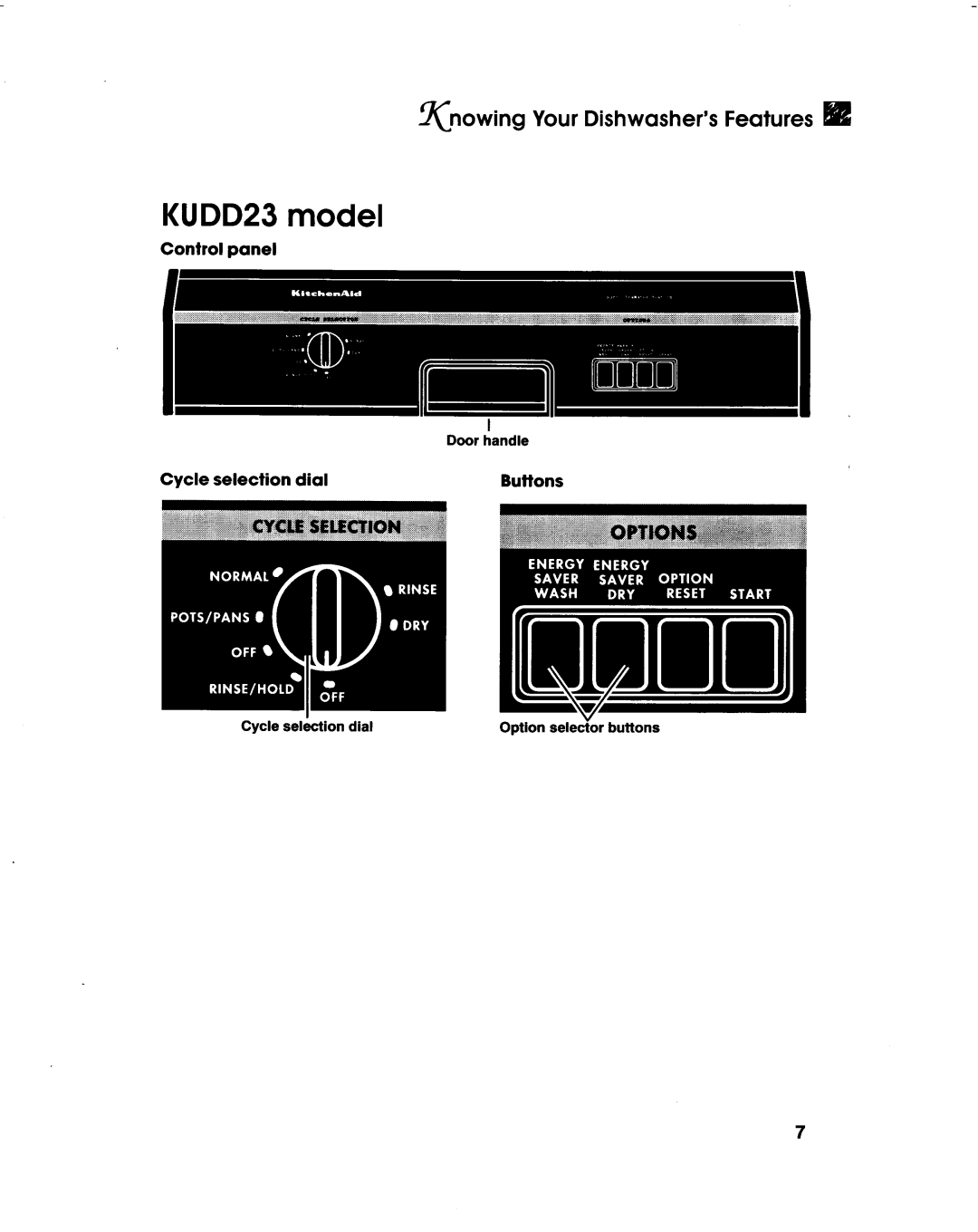 KitchenAid KUDB230B, KUDD230B, KUDB23HB manual 