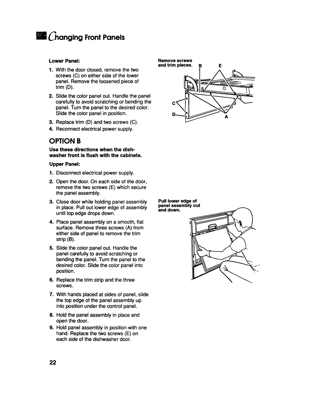 KitchenAid KUDF230B, KUDH230B manual 