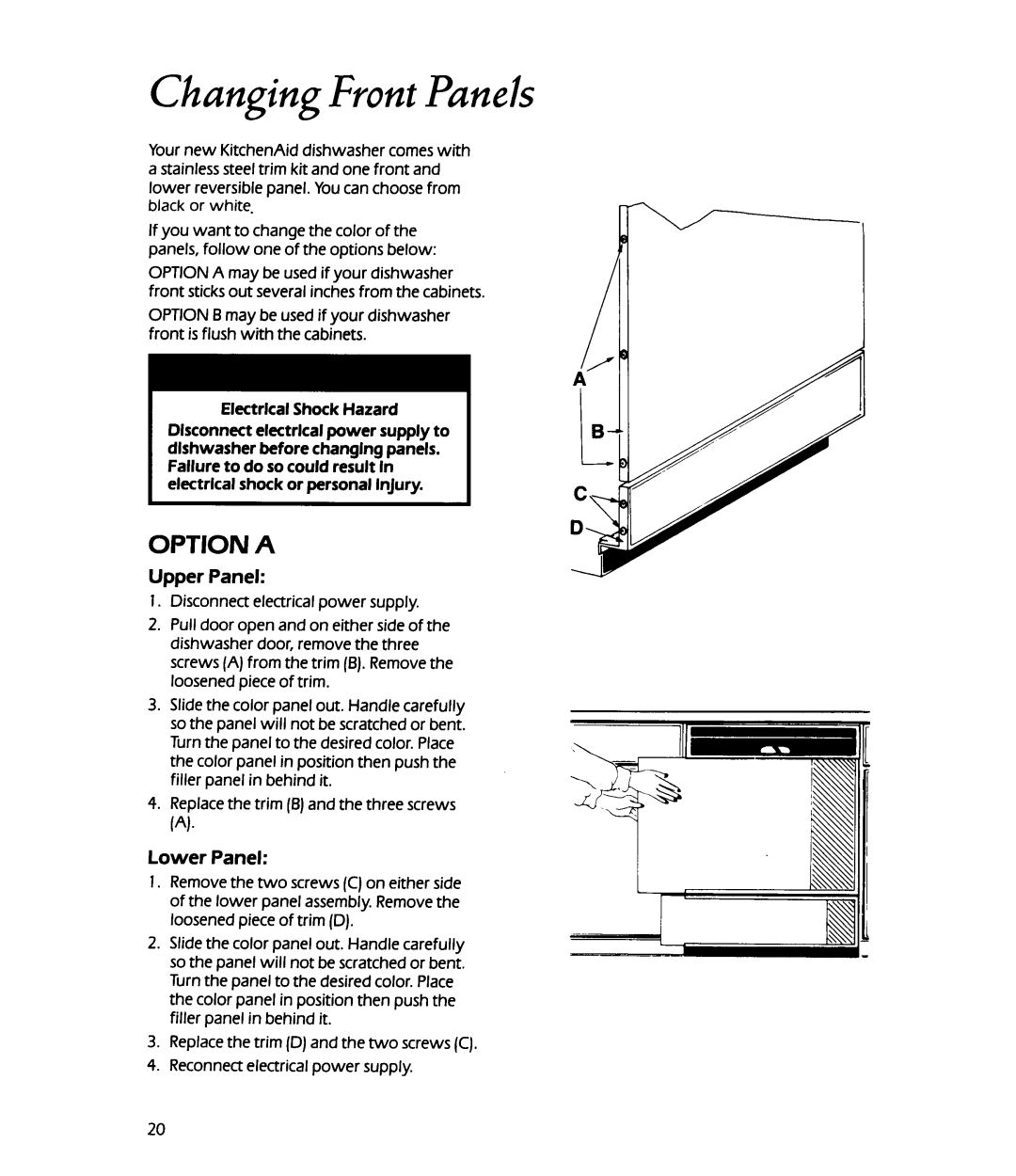 KitchenAid KUDM22HT, KUDM22OT, KUDM22GT manual 