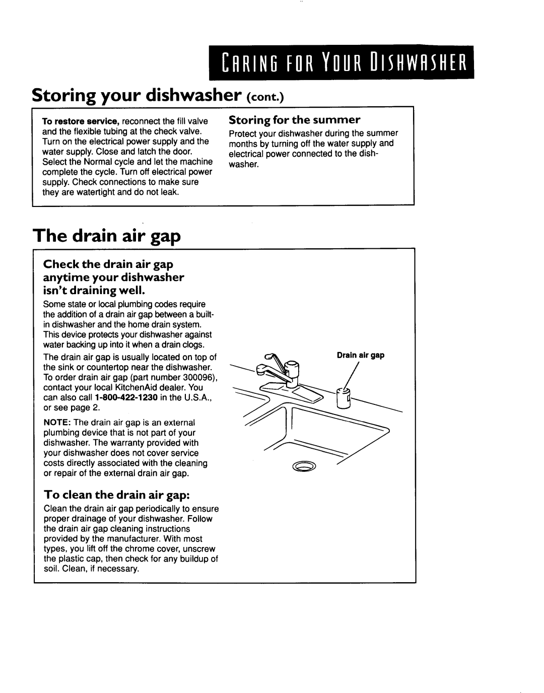 KitchenAid KUDR24SE manual 