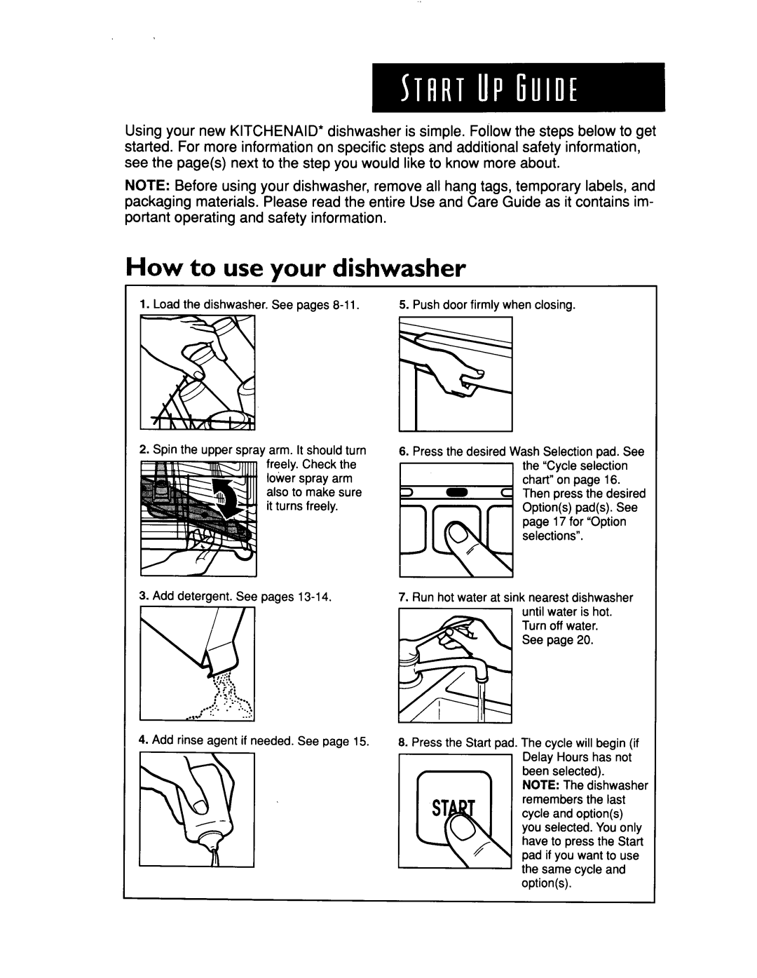 KitchenAid KUDR24SE manual 