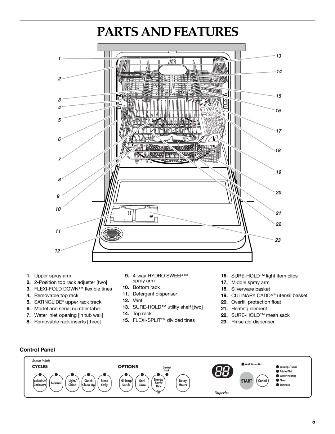 KitchenAid KUDS01IL manual Parts and Features, Culinary Caddy 