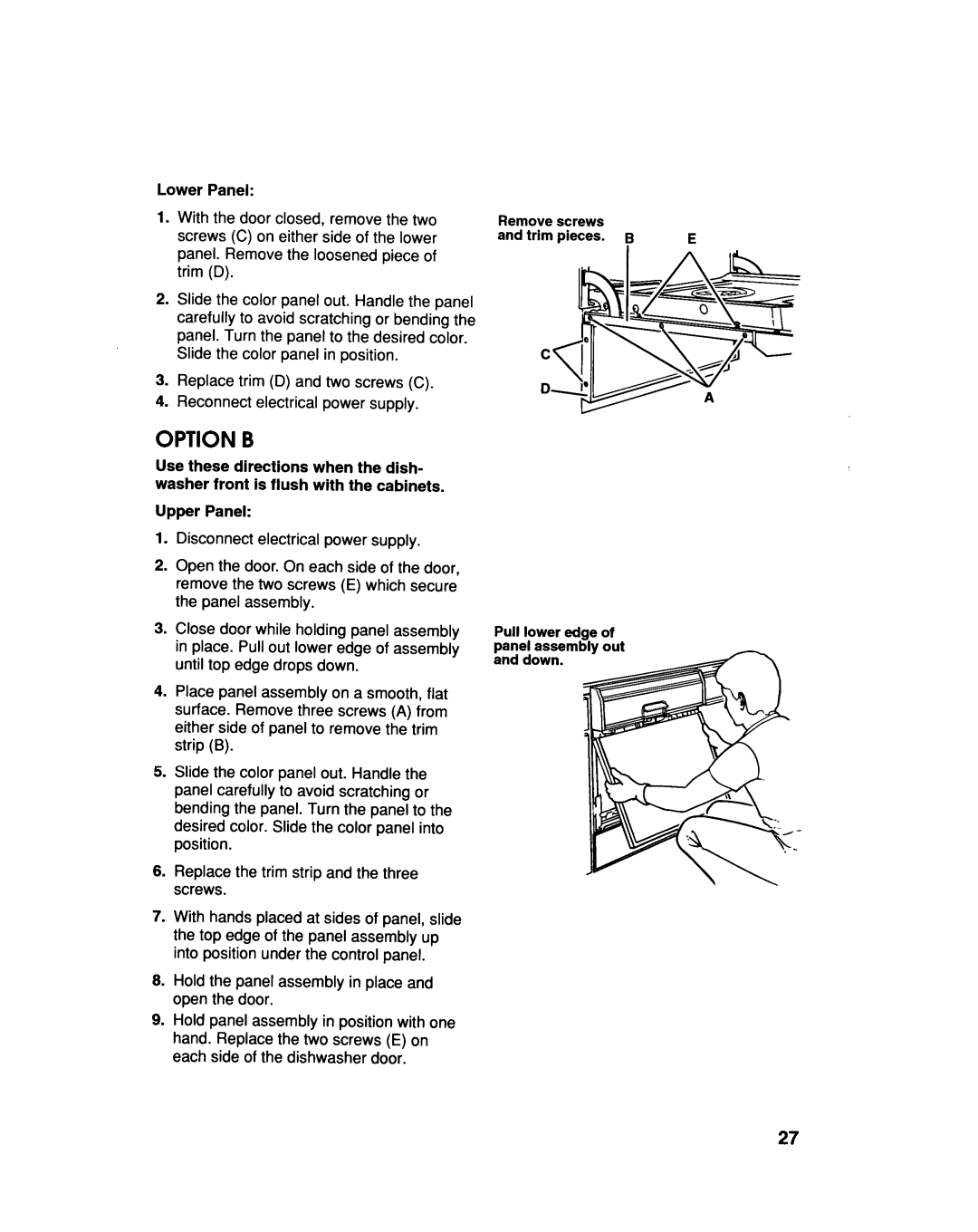 KitchenAid KUDS230B, KUDS23HB manual 