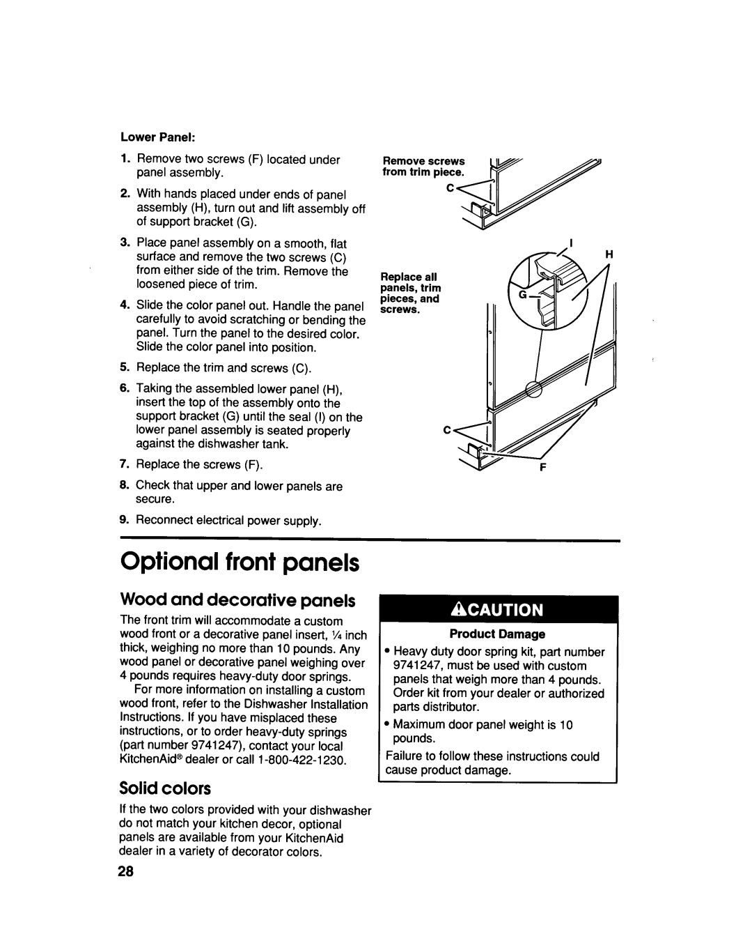 KitchenAid KUDS23HB, KUDS230B manual 