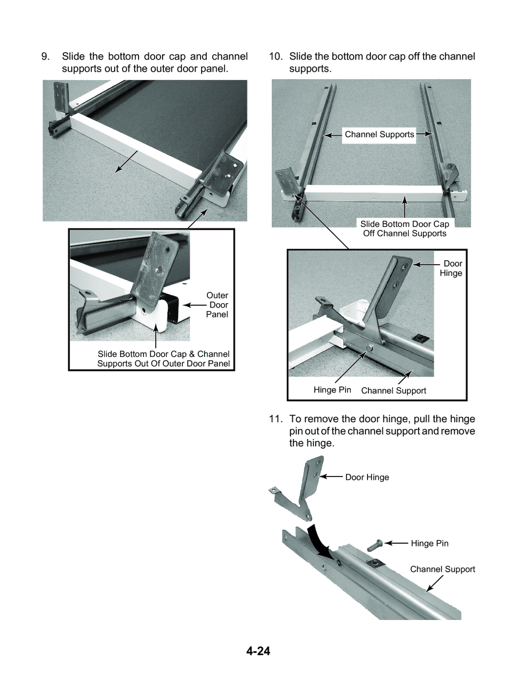 KitchenAid KUIA15PLL, KUIA15NLH, KUIA18NNJ, KUIA18PNL, KUIA15RRL, KUIA15NRH, KUIS15NRH Door Hinge Hinge Pin Channel Support 