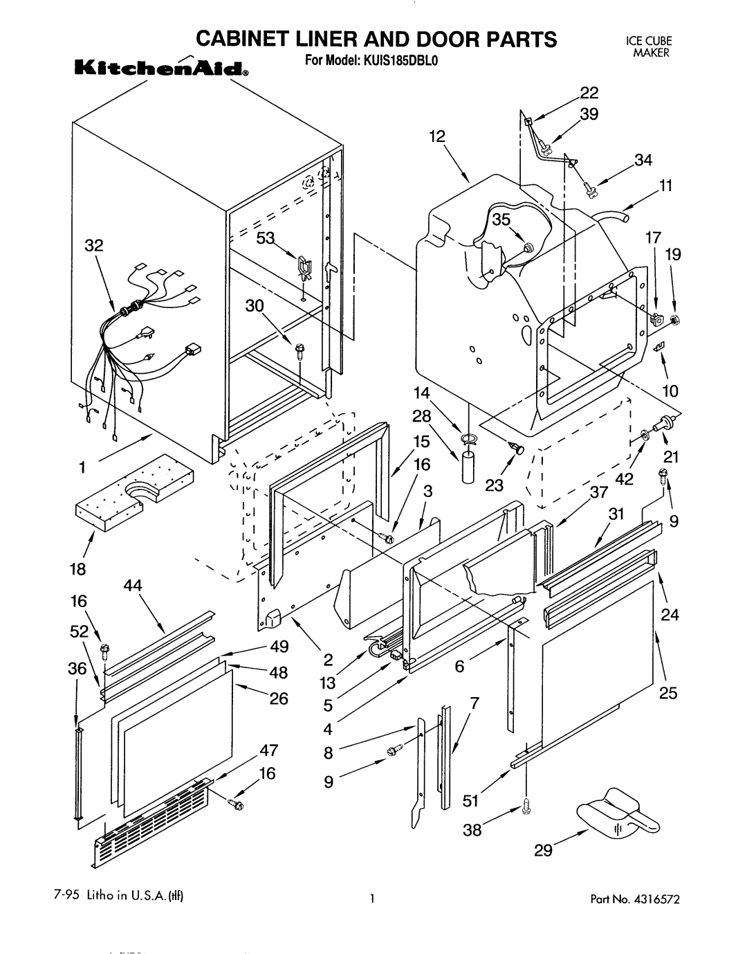 KitchenAid KUIS185DBL0 manual 