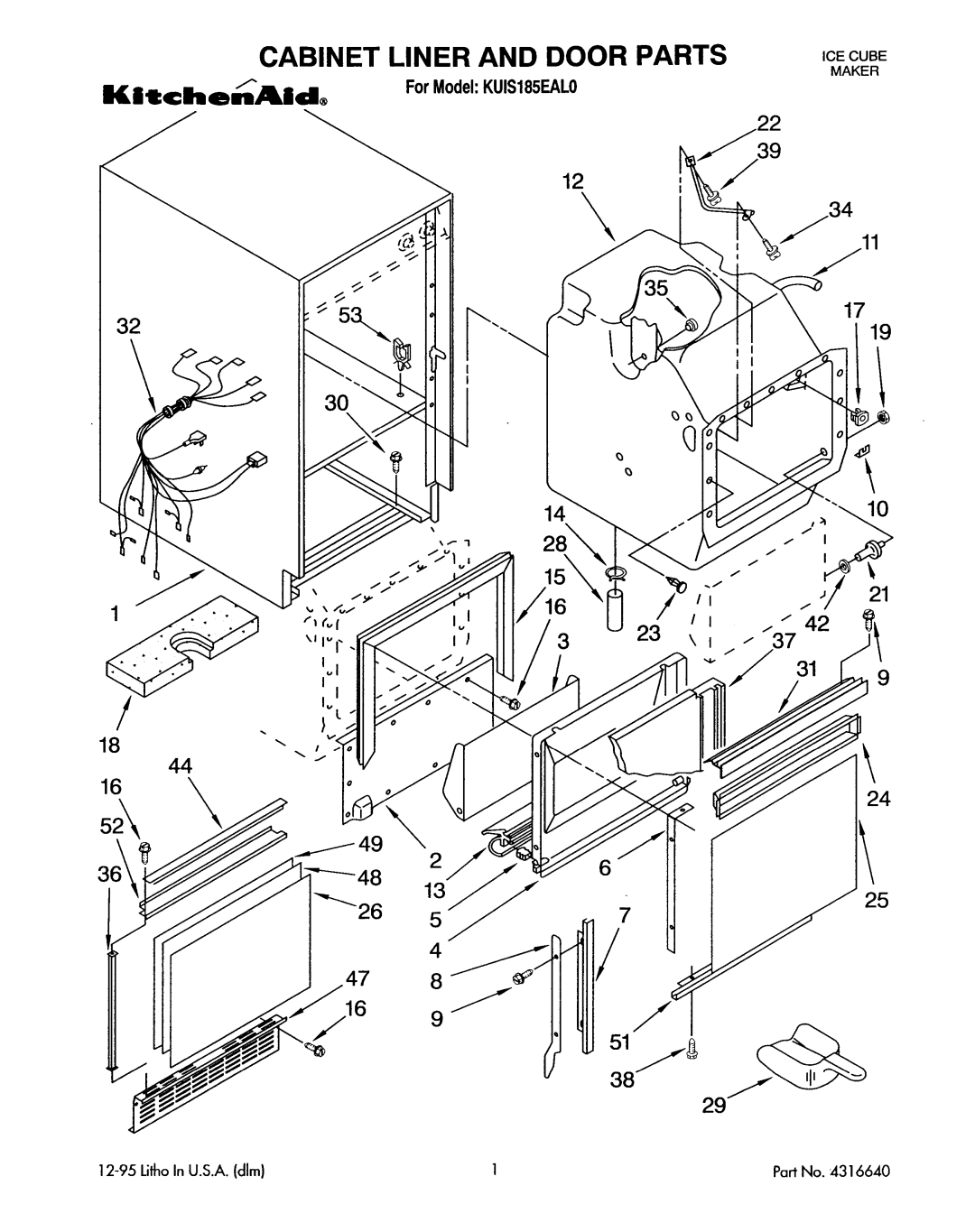 KitchenAid KUIS185EAL0 manual 