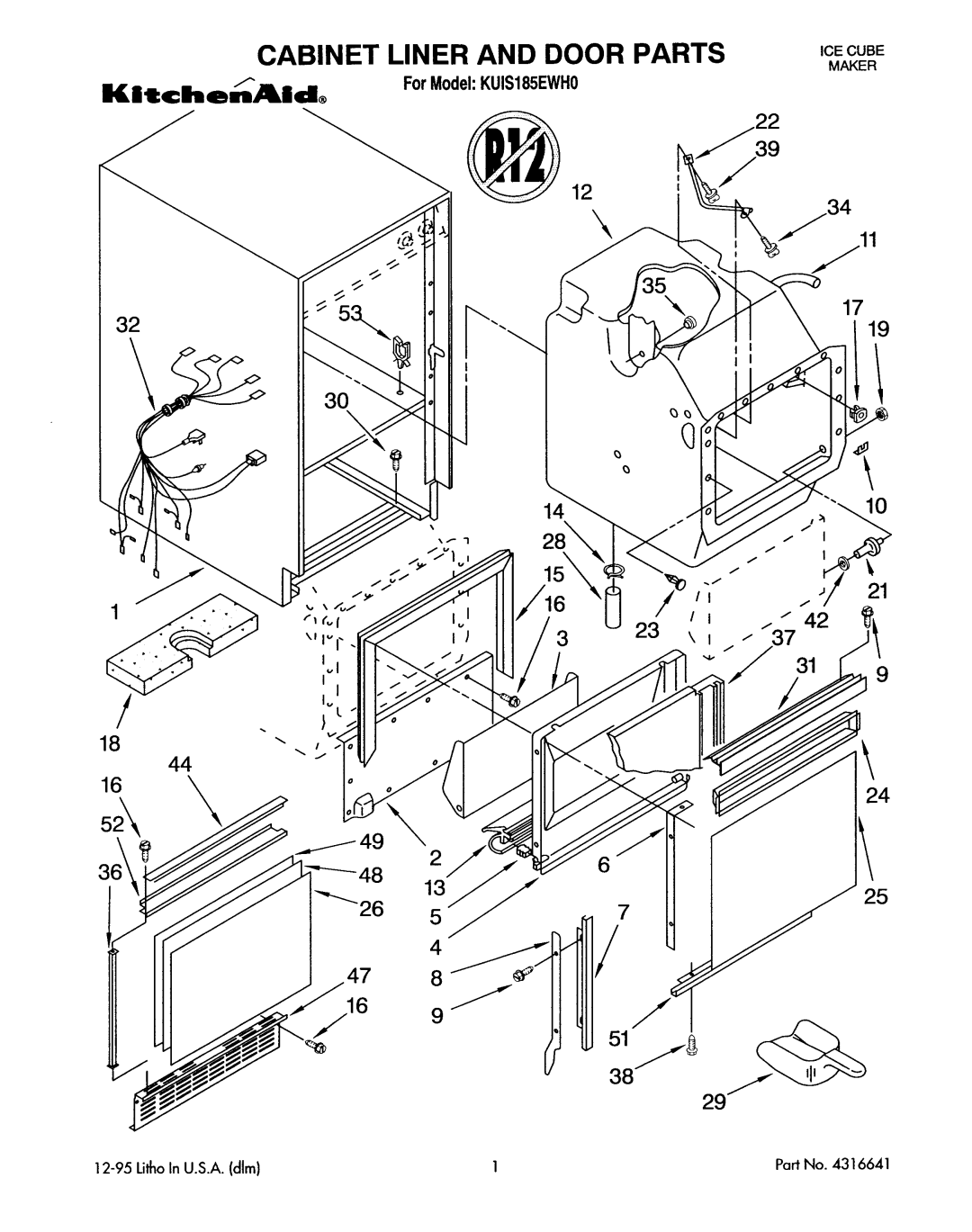 KitchenAid KUIS185EWH0 manual 