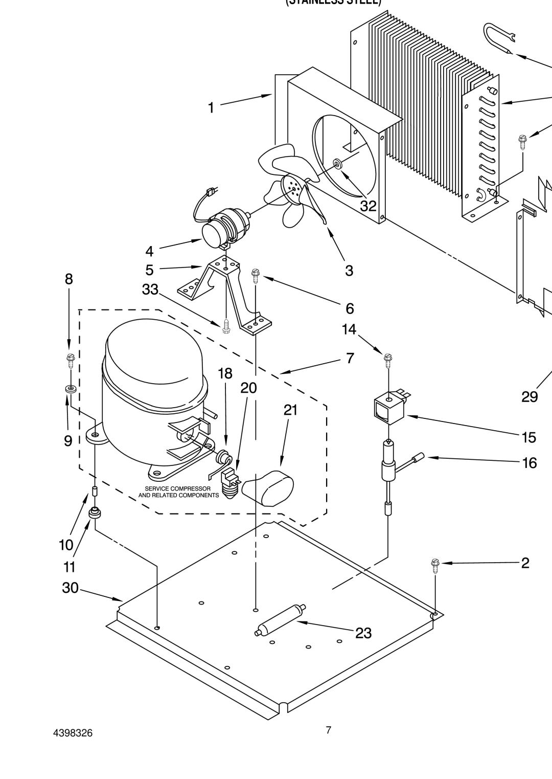 KitchenAid KUIS185GSS0 manual Unit Parts 