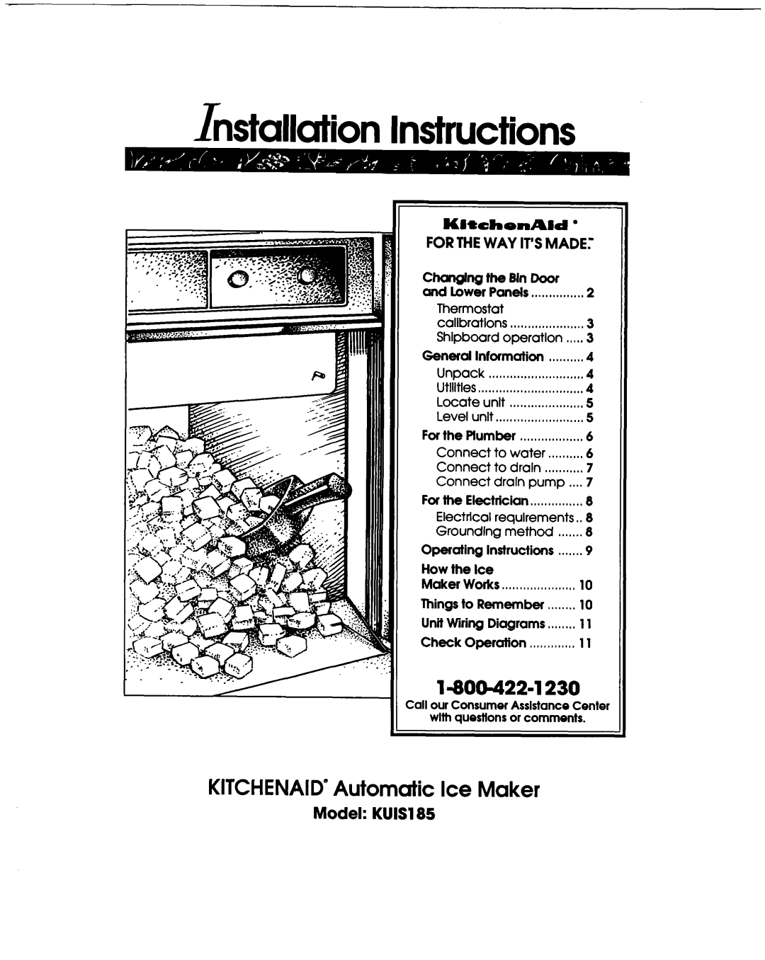 KitchenAid KULSL85 installation instructions Model KUlSl85, Kl+chenAtd l, and lower Panels, General Information, Iiiiiiii 