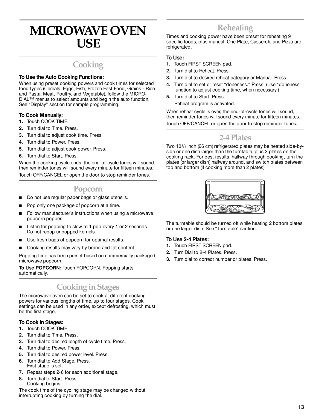 KitchenAid MICROWAVE HOOD manual Microwave Oven USE 