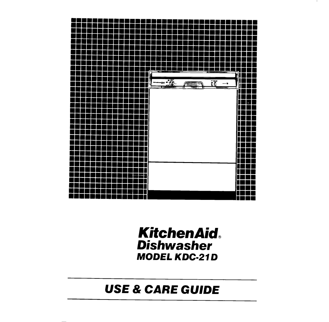 KitchenAid Model KDC-21D manual 