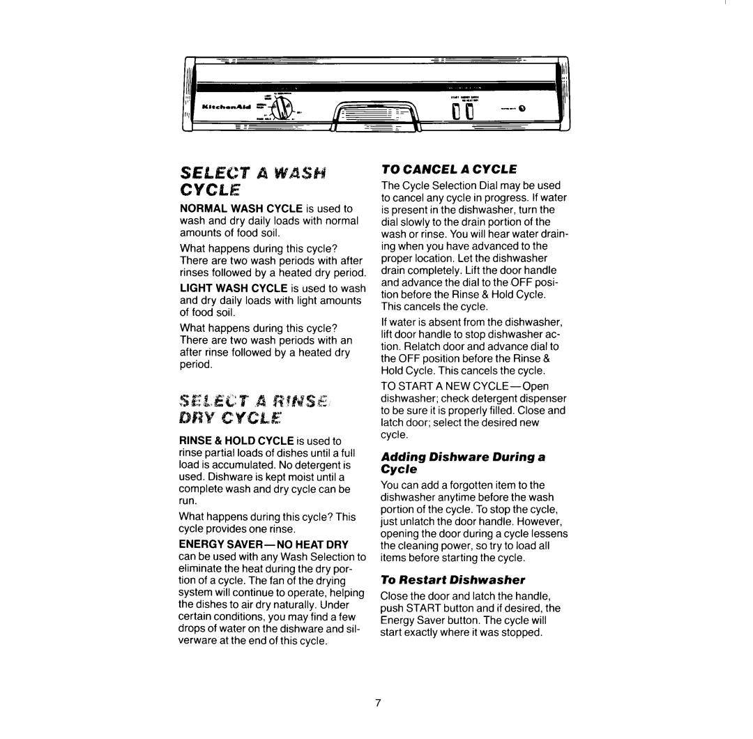 KitchenAid Model KDC-21D manual 