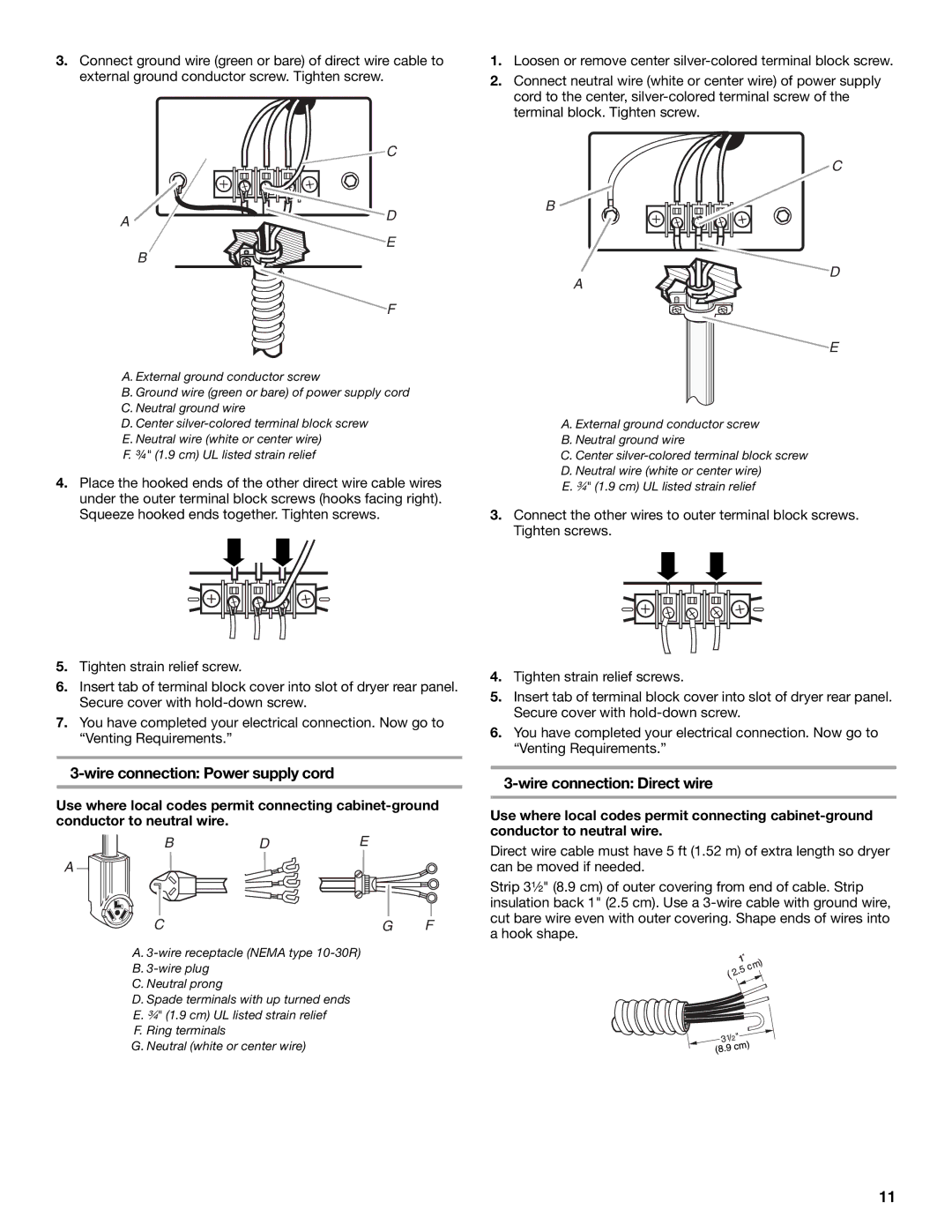 KitchenAid PROLINE FRONT-LOADING ELECTRIC DRYER manual Bde Cg F 