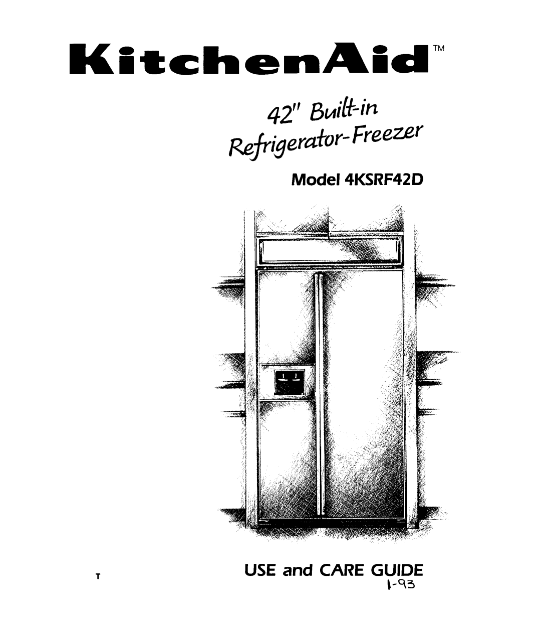 KitchenAid 338, Refrigerator, 4KSRF42D manual 
