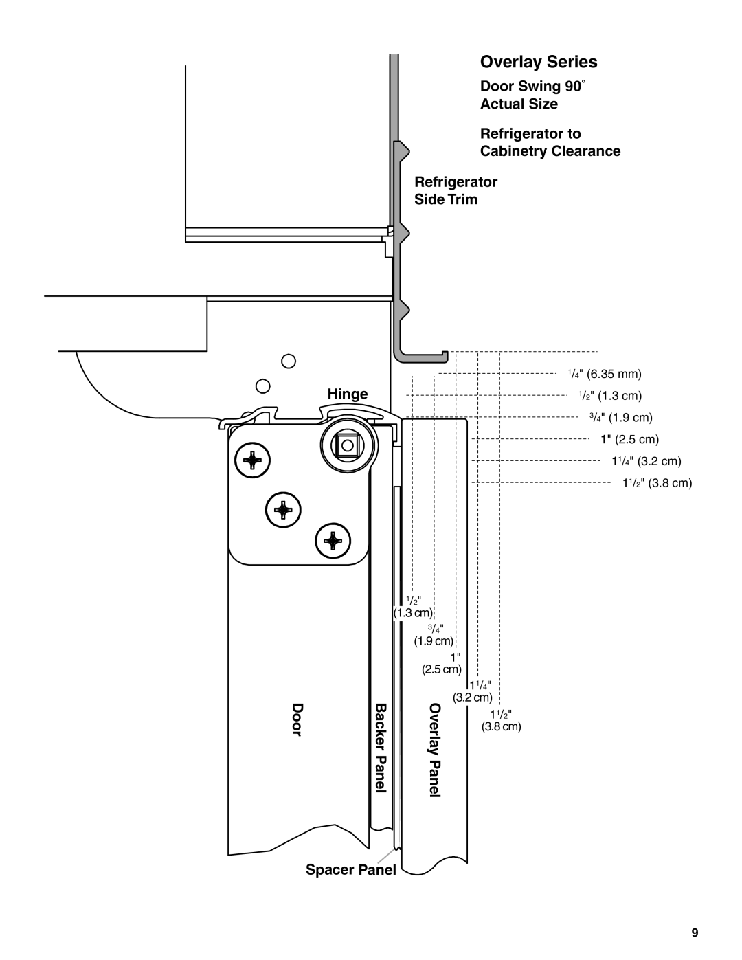 KitchenAid Refrigerator manual Overlay Series 