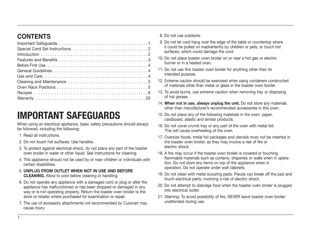 KitchenAid TOB-60C manual Important Safeguards 