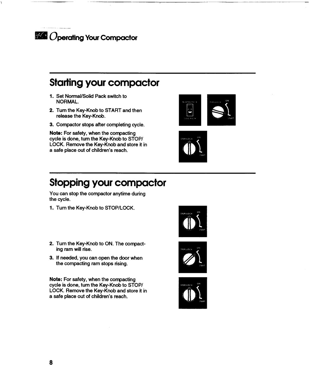 KitchenAid Trash Compactor, KUCC151, 403, KCCC151 manual 